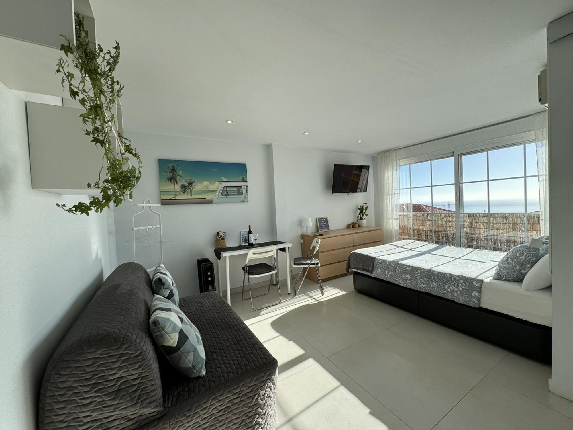 Peaceful Studio With Amazing Sea Views And Free Parking Benalmadena Ngoại thất bức ảnh
