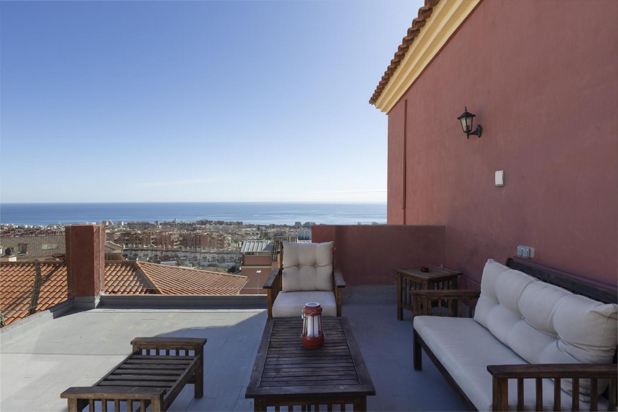 Peaceful Studio With Amazing Sea Views And Free Parking Benalmadena Ngoại thất bức ảnh