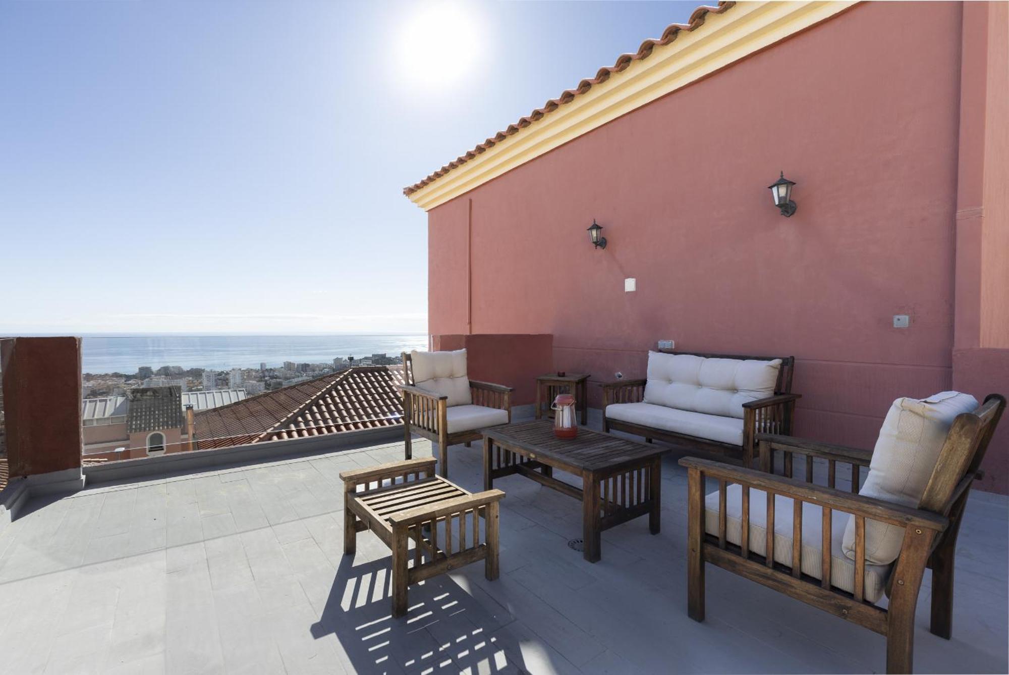 Peaceful Studio With Amazing Sea Views And Free Parking Benalmadena Ngoại thất bức ảnh